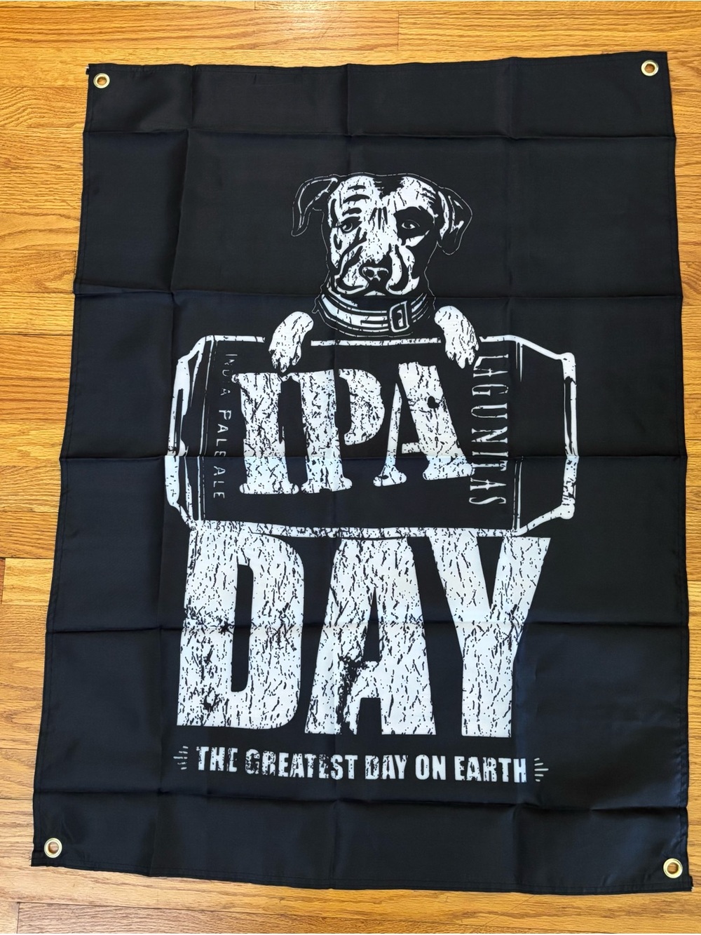 Lagunitas Beer IPA Day Banner Flag 30”x 41” Black & White Collectible Decor New